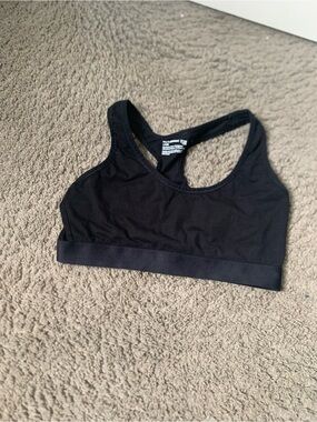 Pact Black Racerback Sports Bra